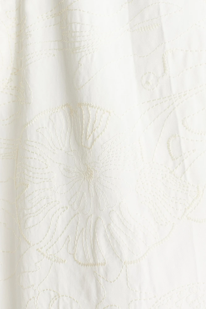 Relaxed-Fit Embroidered Shorts