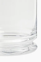 Petite lanterne à bougie en verre