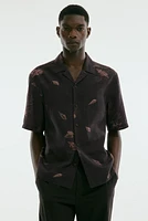 Chemise classique en lyocell mélangé