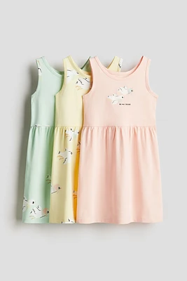 3-pack Printed Cotton Dresses