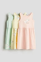 Lot de 3 robes en coton imprimé