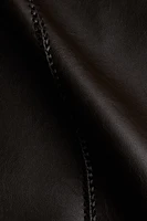 Braided-Detail Coated Dress