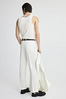 Regular-Fit Linen-Blend Suit Pants
