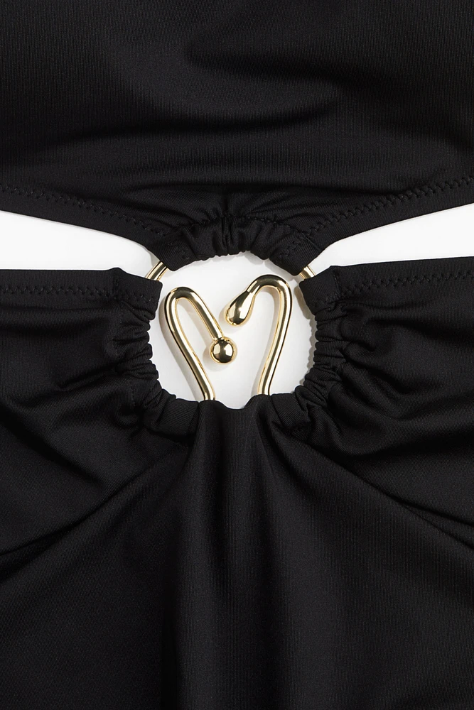 Padded-Cup Bandeau Swimsuit