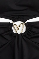 Padded-Cup Bandeau Swimsuit