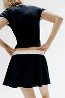 Flared Mini Skirt