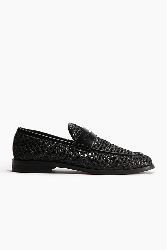Mesh-Look Loafers