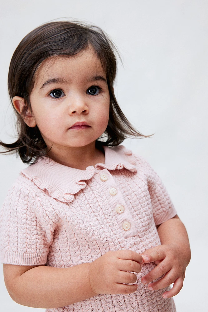 Cable-Knit Cotton Top
