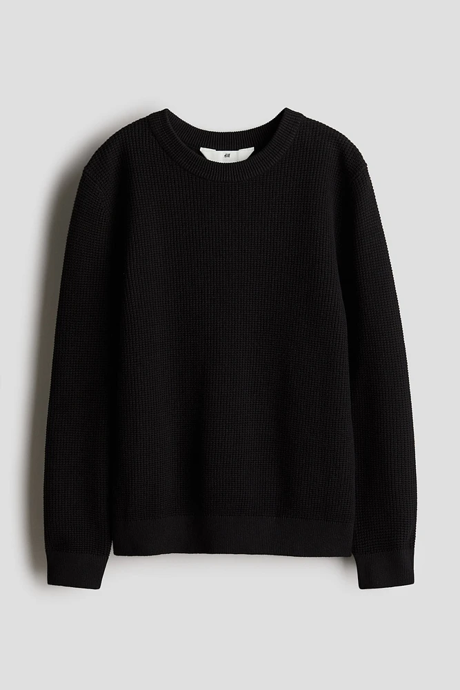 Textured-Knit Sweater
