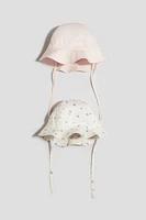 2-pack Cotton Sun Hats