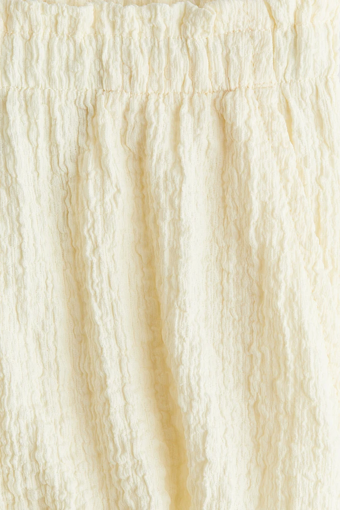 Crinkled Jersey Shorts