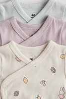 3-Pack Cotton Wrapover Bodysuits