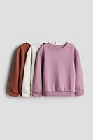3-pack Brushed-Inside Sweatshirts
