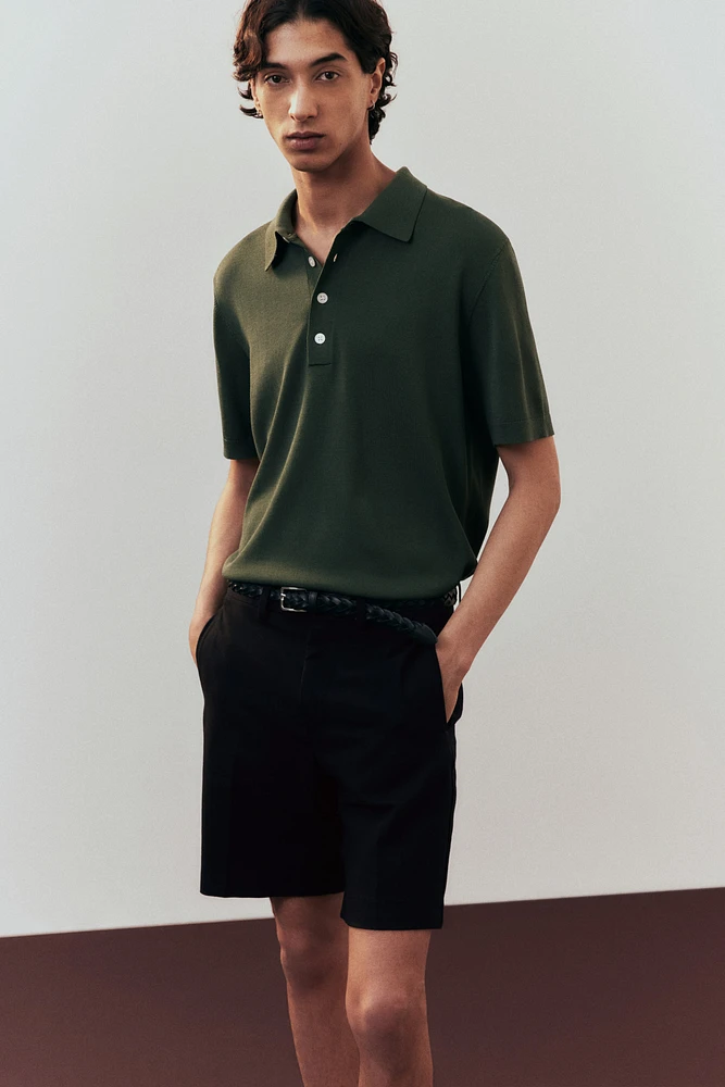 Regular-Fit Lyocell-Blend Chino Shorts