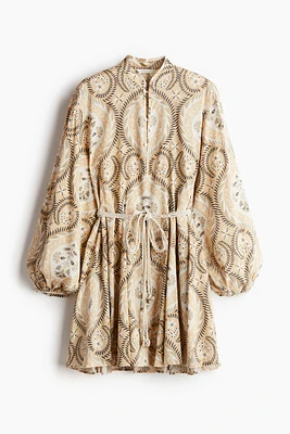 Dress with Macramé Belt