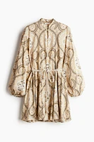 Dress with Macramé Belt