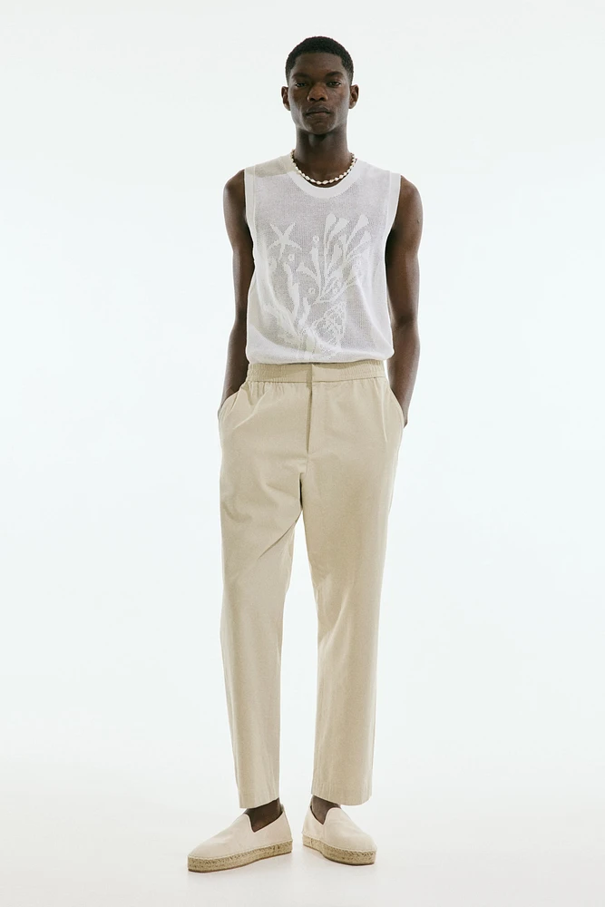 Relaxed-Fit Wool-Blend Twill Pants