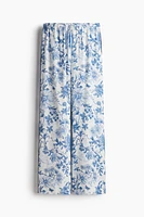 Crêpe Pants with Drawstring