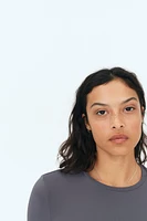 Long-sleeved Microfiber Top