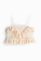 Ruffled Lace Strappy Top