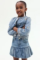 Denim Balloon Skirt