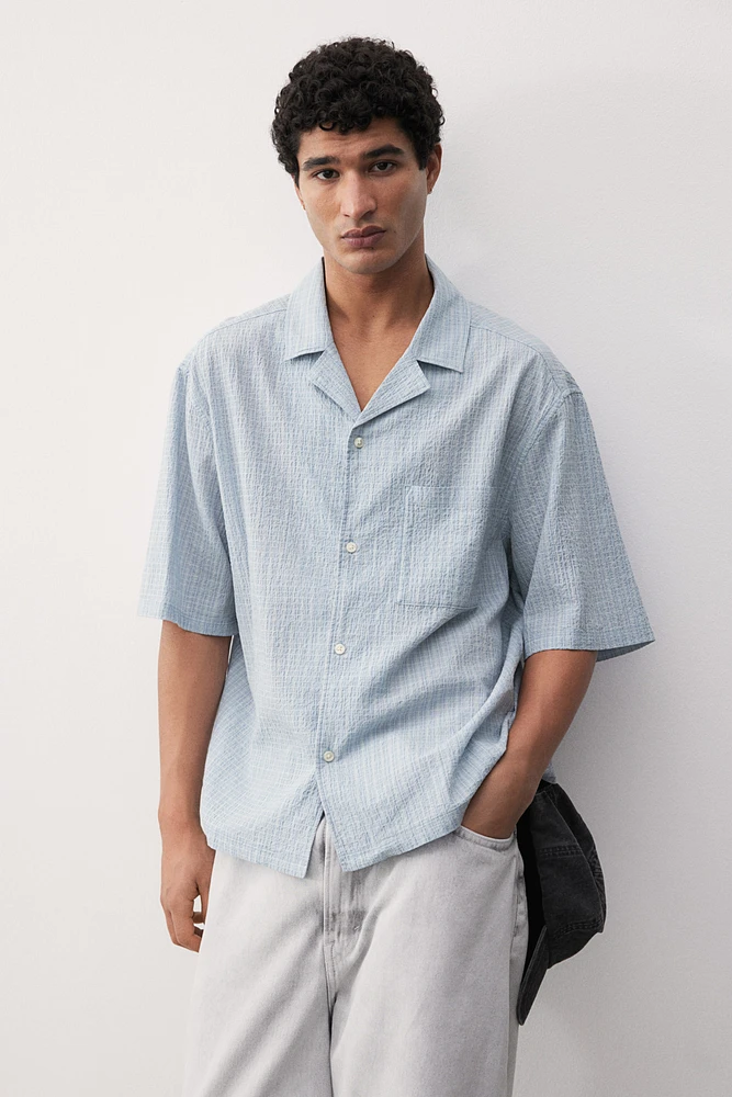 Loose-Fit Seersucker Resort Shirt