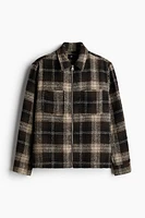 Regular Fit Overshirt with Zipper
