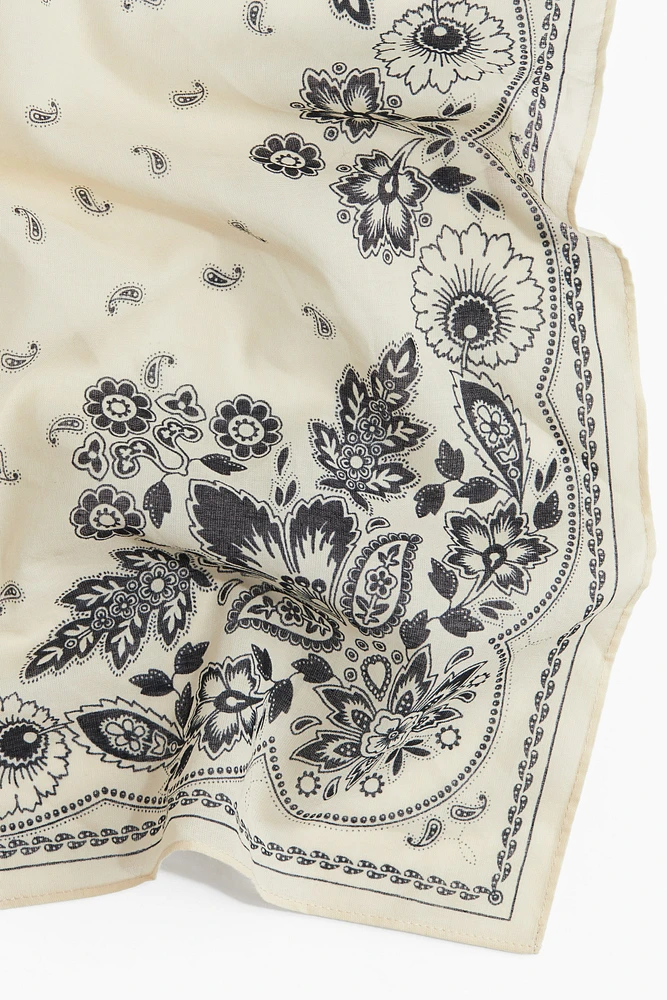 Patterned Cotton Scarf