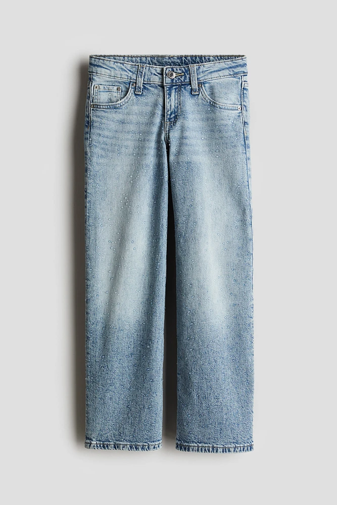 Wide-Leg Low Jeans