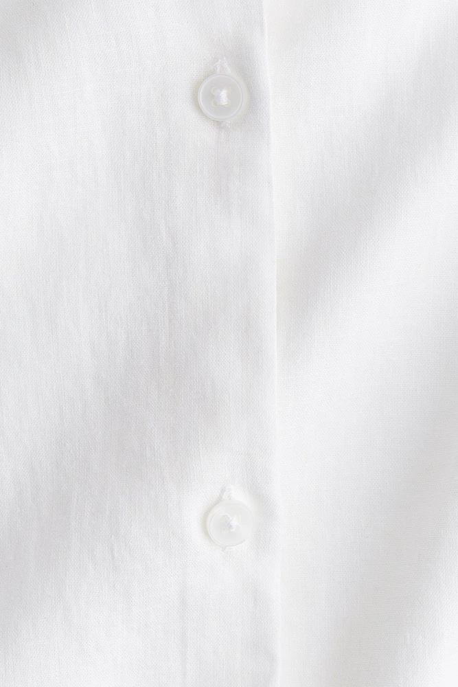 Linen-Blend Shirt