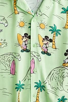 Chemise imprimée avec col cubain