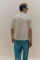 Regular-Fit Embroidered Resort Shirt