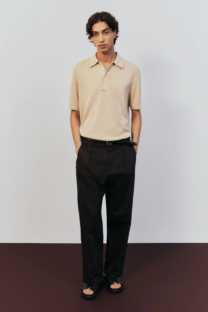 Polo classique en tricot fin