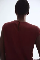 Pleat-Front Blouse
