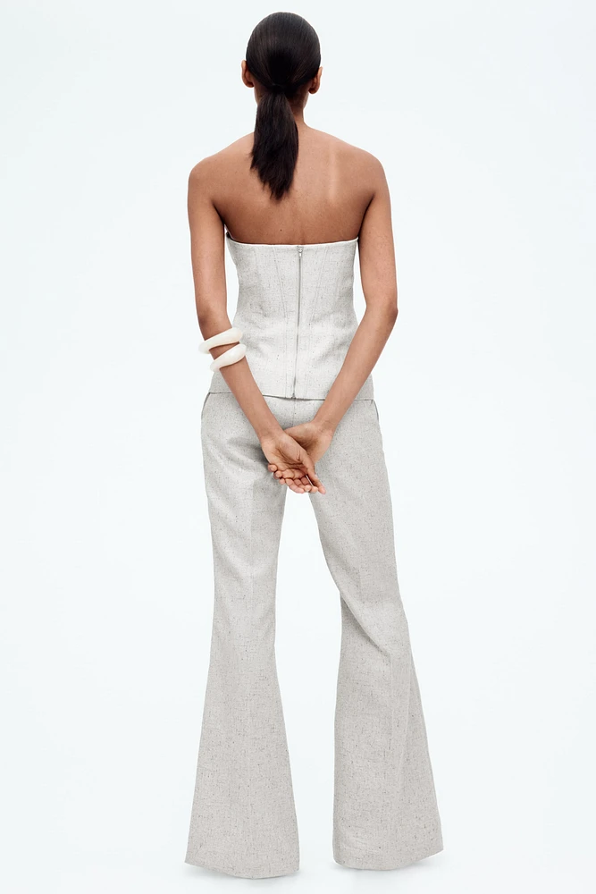 Twill Bustier Top