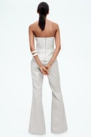 Twill Bustier Top