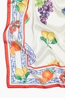 Printed Satin Scarf