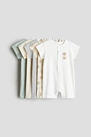 5-pack Cotton Pajama Jumpsuits