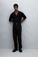 Regular-Fit V-Neck Polo Shirt