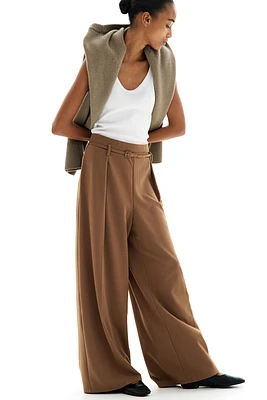 Pantalon large avec ceinture