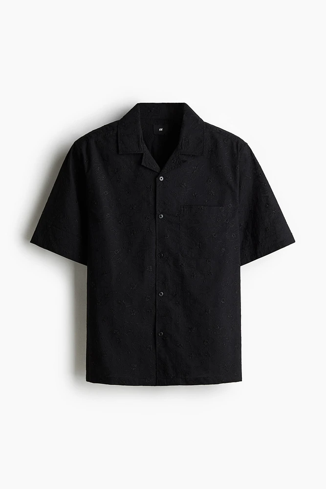 Regular-Fit Embroidered Resort Shirt