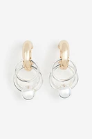 Two-toned Hoop Earrings
