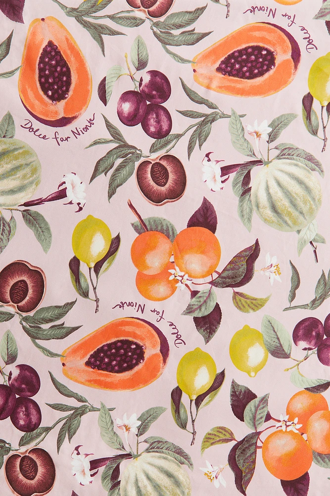 Round Water-Repellent Tablecloth