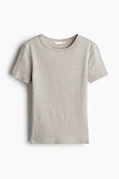 T-shirt côtelé