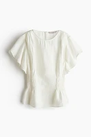 Textured-weave Blouse