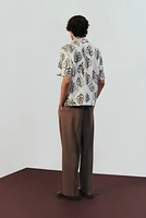 Regular-Fit Linen-Blend Resort Shirt
