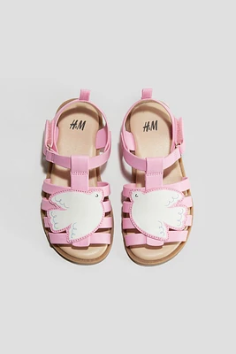 Appliquéd Sandals