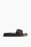 Intertwined-strap Sandals