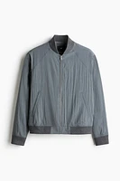 Regular-Fit Lyocell-Blend Bomber Jacket