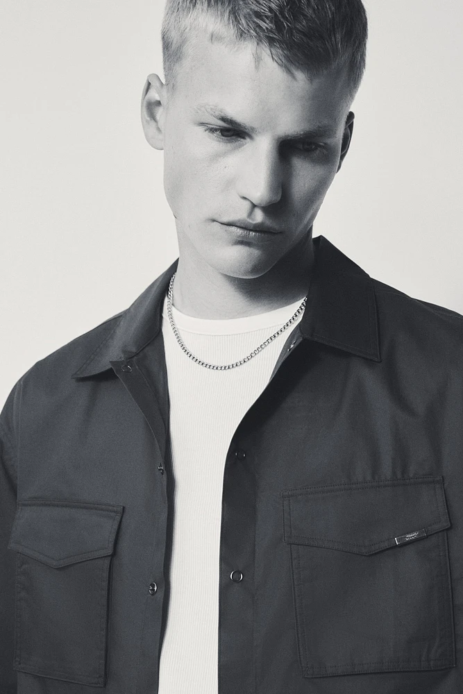 Loose-Fit Short-Sleeved Utility Shirt